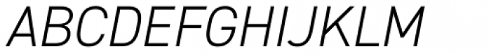 DIN 2014 Light Italic Font UPPERCASE