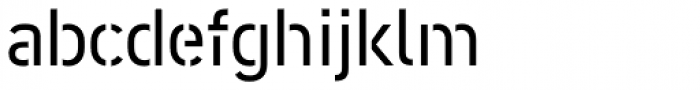 DIN 2014 Stencil Half-Open Font LOWERCASE