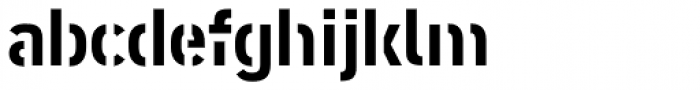 DIN 2014 Stencil Open Bold Font LOWERCASE
