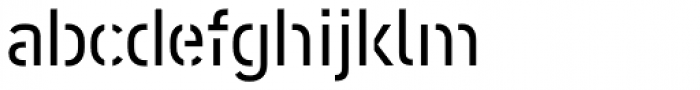 DIN 2014 Stencil Open Font LOWERCASE