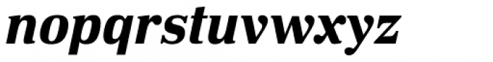 DIN Neue Roman Bold Italic Font LOWERCASE