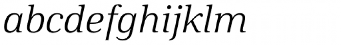 DIN Neue Roman Light Italic Font LOWERCASE