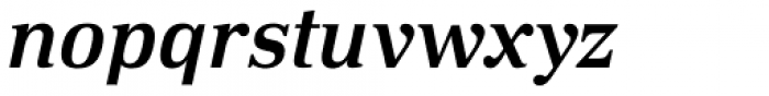 DIN Neue Roman Medium Italic Font LOWERCASE