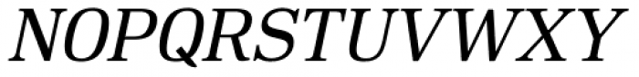 DIN Neue Roman Regular Italic Font UPPERCASE