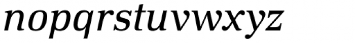 DIN Neue Roman Regular Italic Font LOWERCASE
