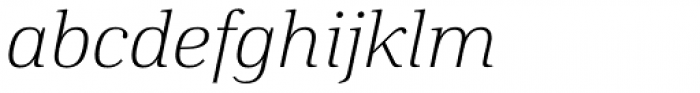 DIN Neue Roman Ultralight Italic Font LOWERCASE