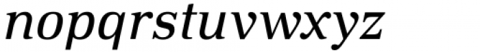 DIN Neue Roman Variable Italic Font LOWERCASE