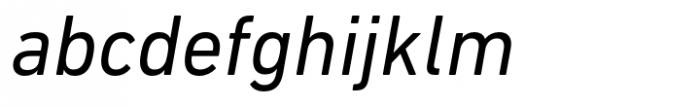 DIN Next Italic Font LOWERCASE