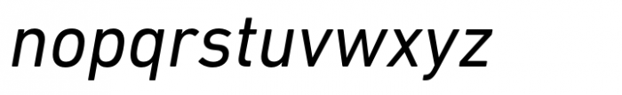 DIN Next Italic Font LOWERCASE