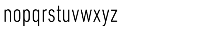 DIN Next Light Condensed Font LOWERCASE