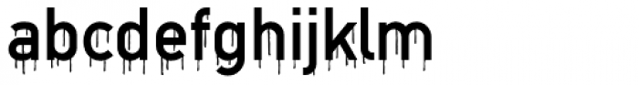 DINfun Pro Drips Font LOWERCASE