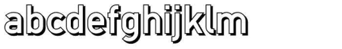 DINfun Pro Shadow Font LOWERCASE