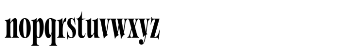 Diabolique Condensed Heavy Font LOWERCASE