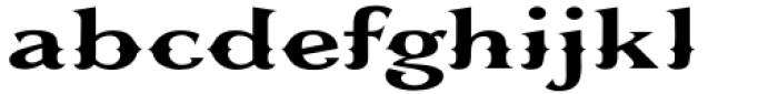 Diabolus Medium Extended Font LOWERCASE
