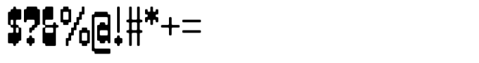 Dialup Font OTHER CHARS