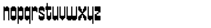 Dialup Font LOWERCASE