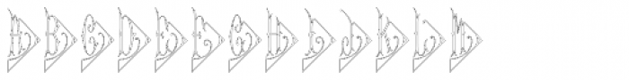 Diamant Monogram Outline (25000 Impressions) Font LOWERCASE
