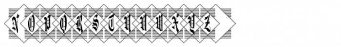Diamond Monogram Three Characters Font LOWERCASE