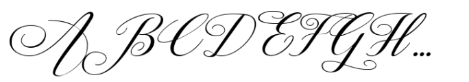 Diana Romance Italic Font UPPERCASE