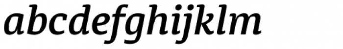 Diaria Pro Semi Bold Italic Font LOWERCASE
