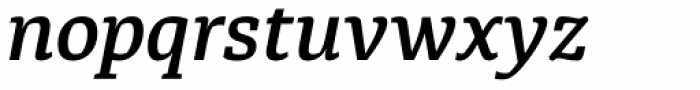 Diaria Pro Semi Bold Italic Font LOWERCASE