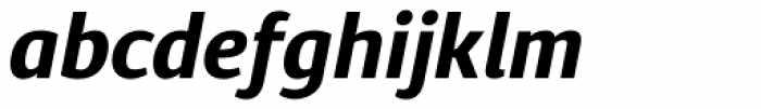 Diaria Sans Pro Bold Italic Font LOWERCASE