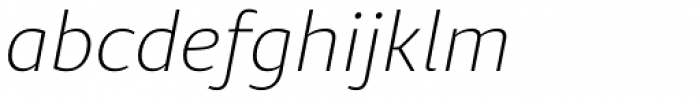 Diaria Sans Pro Extra Light Italic Font LOWERCASE