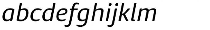 Diaria Sans Pro Italic Font LOWERCASE