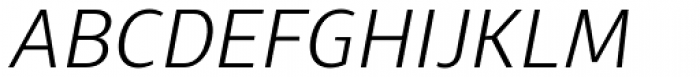 Diaria Sans Pro Light Italic Font UPPERCASE
