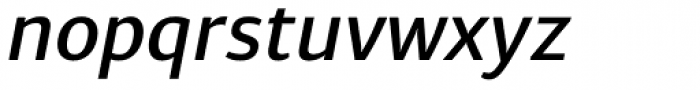 Diaria Sans Pro Medium Italic Font LOWERCASE