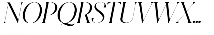 Diastema Italic Font UPPERCASE