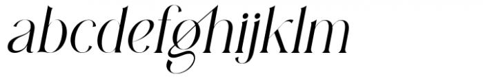 Diastema Italic Font LOWERCASE