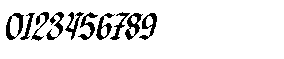 Dicaten Italic Font OTHER CHARS