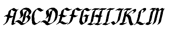 Dicaten Italic Font UPPERCASE