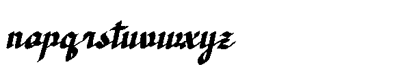 Dicaten Italic Font LOWERCASE