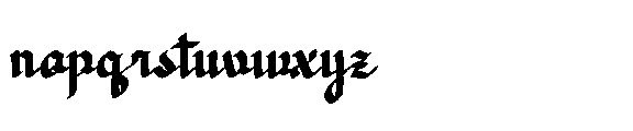 Dicaten Regular Font LOWERCASE