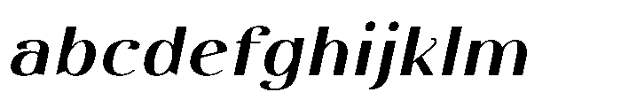 Dichora Black Expanded Oblique FONT