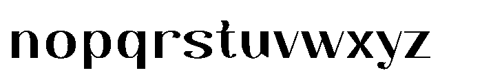 Dichora Black Expanded Font LOWERCASE