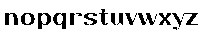 Dichora Black Extra Expanded Font LOWERCASE