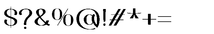 Dichora Black Semi Condensed Font OTHER CHARS