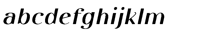 Dichora Black Semi Expanded Oblique FONT