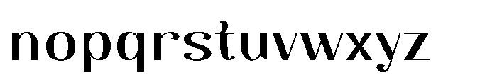 Dichora Black Semi Expanded Font LOWERCASE