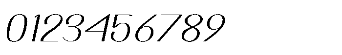 Dichora Black Ultra Condensed Oblique Font OTHER CHARS