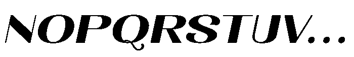 Dichora Black Ultra Expanded Oblique Font UPPERCASE