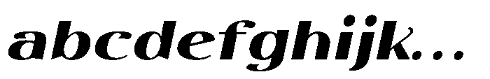 Dichora Black Ultra Expanded Oblique FONT