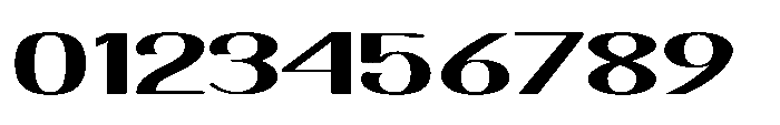 Dichora Black Ultra Expanded Font OTHER CHARS