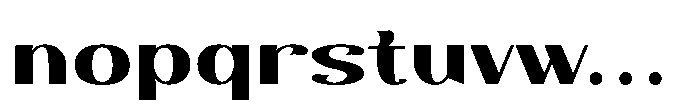 Dichora Black Ultra Expanded Font LOWERCASE