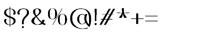 Dichora Bold Condensed Font OTHER CHARS