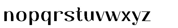 Dichora Bold Expanded Font LOWERCASE