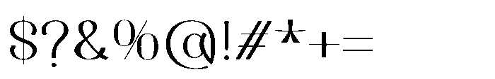 Dichora Bold Extra Condensed Font OTHER CHARS